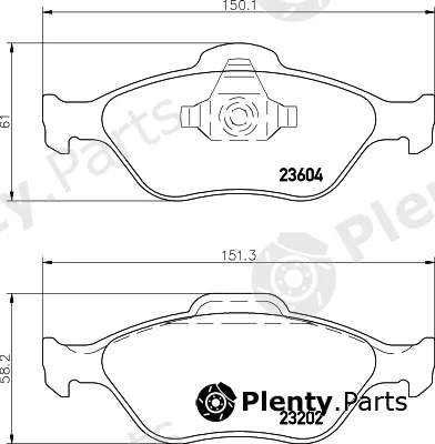 Hella 8DB355008-901 — Brake Pad Set, disc brake