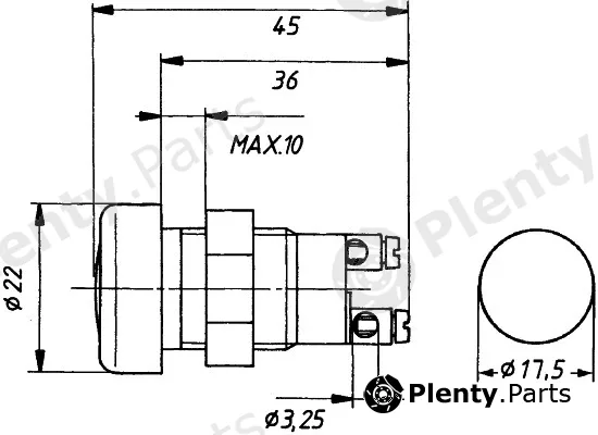 Hella 2AA008595-031 — Control Lamp