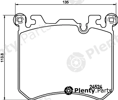 Hella 8DB355020-431 — Brake Pad Set, disc brake