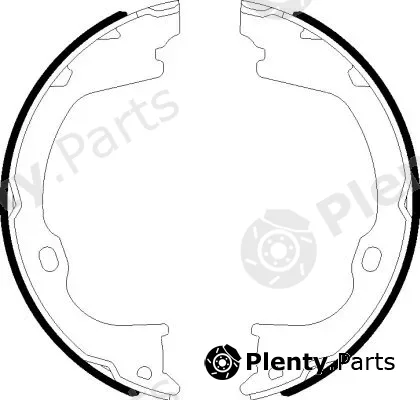 Hella 8DA355051-101 — Brake Shoe Set, parking brake