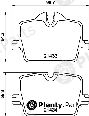 Hella 8DB355040-911 — Brake Pad Set, disc brake