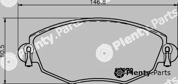 Hella 8DB355023-821 — Brake Pad Set, disc brake