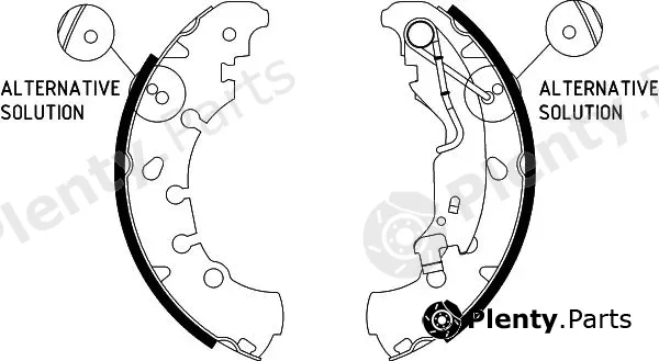 Hella 8DB355002-961 — Brake Shoe Set