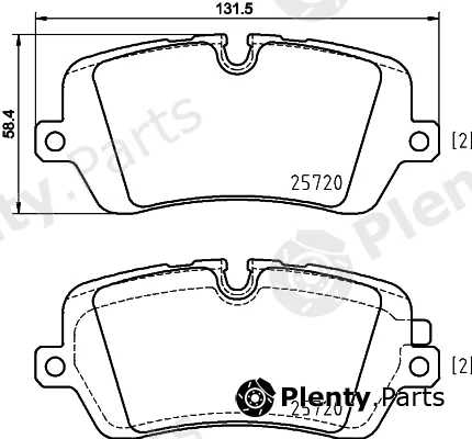 Hella 8DB355020-361 — Brake Pad Set, disc brake