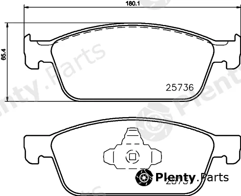 Hella 8DB355020-831 — Brake Pad Set, disc brake