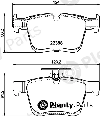 Hella 8DB355042-651 — Brake Pad Set, disc brake