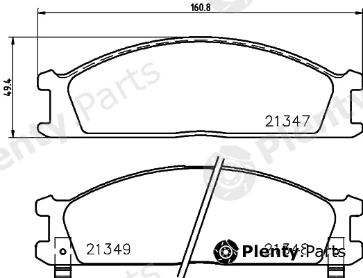 Hella 8DB355005-651 — Brake Pad Set, disc brake