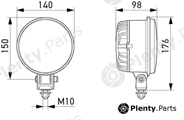 Hella 1S3996362-301 — Headlight