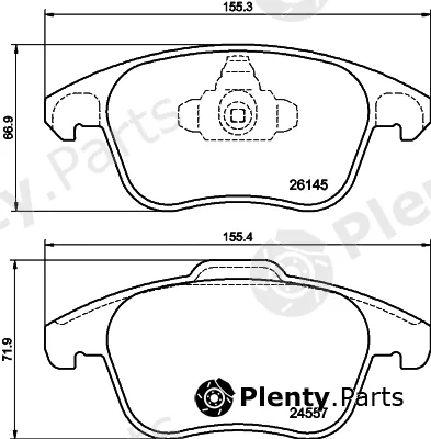 Hella 8DB355040-141 — Brake Pad Set, disc brake