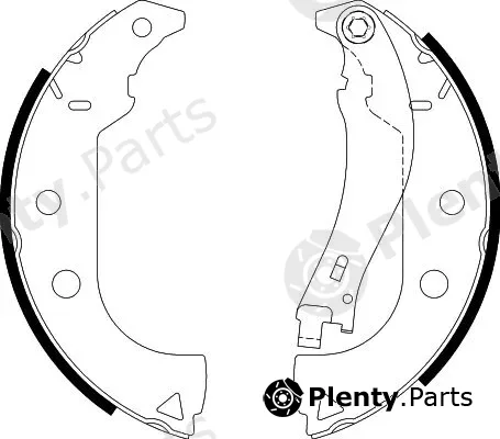 Hella 8DB355002-911 — Brake Shoe Set
