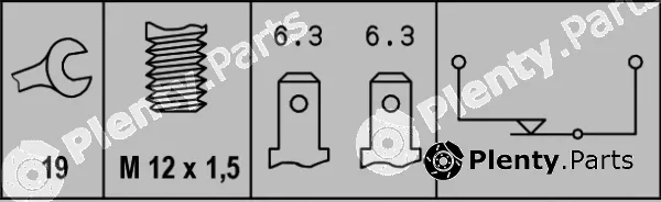 Hella 6DF007361-001 — Stop Light Switch