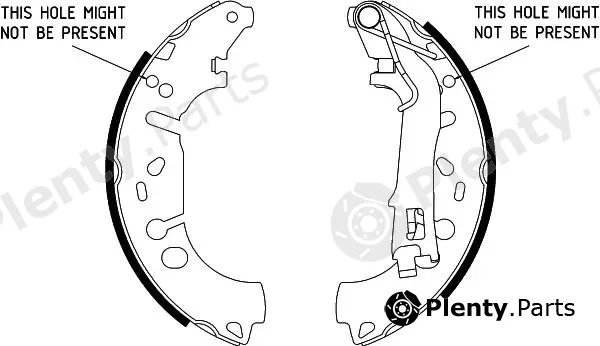 Hella 8DB355002-971 — Brake Shoe Set
