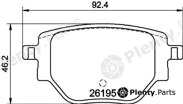 Hella 8DB355040-321 — Brake Pad Set, disc brake