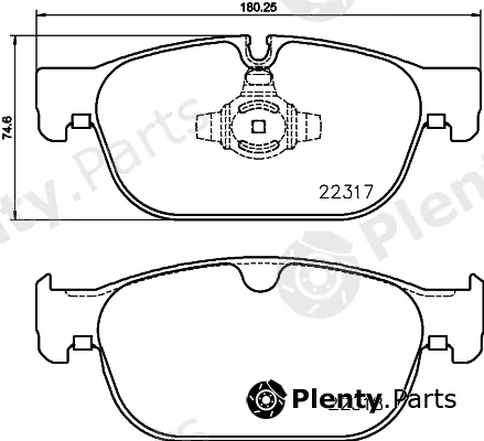 Hella 8DB355024-801 — Brake Pad Set, disc brake