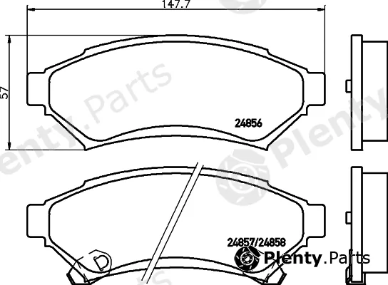 Hella 8DB355023-631 — Brake Pad Set, disc brake