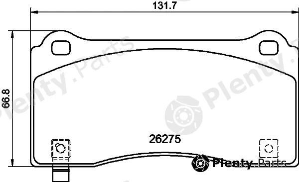 Hella 8DB355040-861 — Brake Pad Set, disc brake