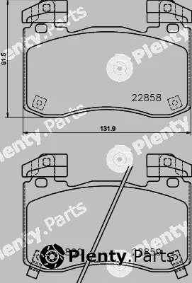 Hella 8DB355039-451 — Brake Pad Set, disc brake