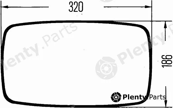 Hella 8SB560991-061 — Exterior Mirror