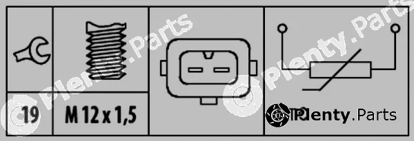 Hella 6PT009309-511 — Sensor, oil temperature