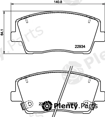 Hella 8DB355040-111 — Brake Pad Set, disc brake