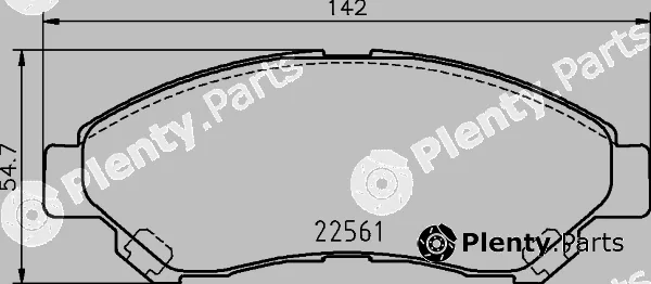 Hella 8DB355044-371 — Brake Pad Set, disc brake