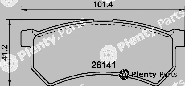 Hella 8DB355040-721 — Brake Pad Set, disc brake