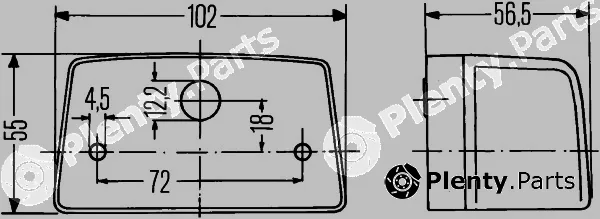 Hella 2KA998523-001 — Licence Plate Light