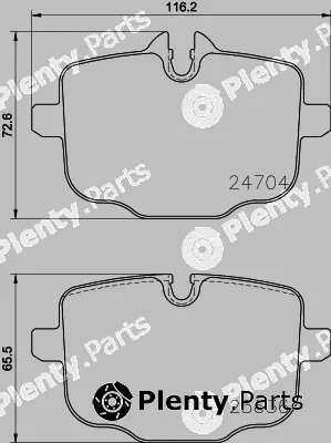 Hella 8DB355024-921 — Brake Pad Set, disc brake