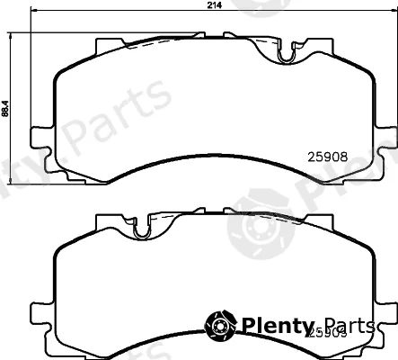 Hella 8DB355036-471 — Brake Pad Set, disc brake