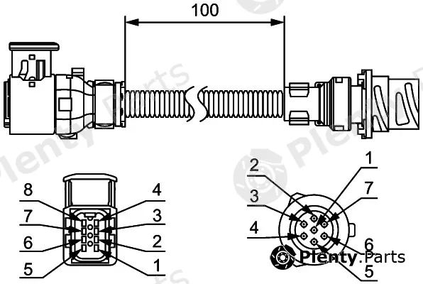 Hella 8KA211923-002 — Cable Set, tail light conversion