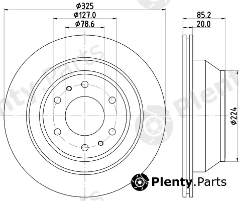 Hella 8DD355122-311 — Brake Disc PRO