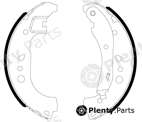 Hella 8DB355022-911 — Brake Shoe Set