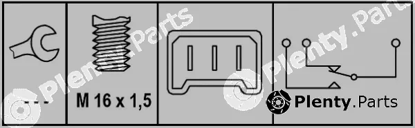 Hella 6DD008622-631 — Stop Light Switch