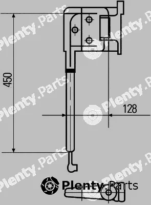 Hella 8HG503009-022 — Holder, exterior mirror
