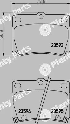 Hella 8DB355009-501 — Brake Pad Set, disc brake