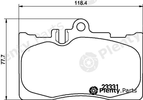 Hella 8DB355009-861 — Brake Pad Set, disc brake