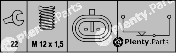Hella 6LF007356-001 — Switch, reverse light