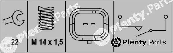 Hella 6ZF008621-331 — Switch, reverse light