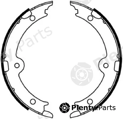Hella 8DA355050-191 — Brake Shoe Set, parking brake