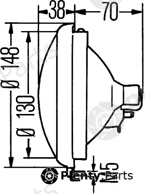 Hella 1S3001442-001 — Insert, headlight