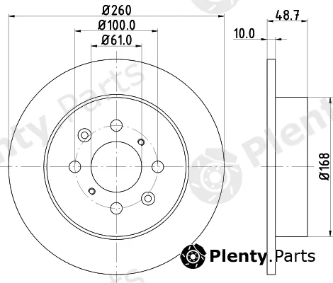 Hella 8DD355110-331 — Brake Disc