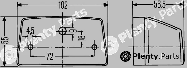 Hella 2KA003389-081 — Licence Plate Light