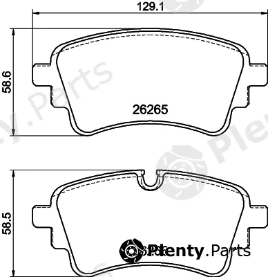 Hella 8DB355040-941 — Brake Pad Set, disc brake