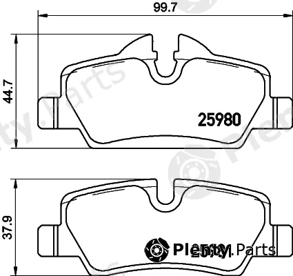 Hella 8DB355021-481 — Brake Pad Set, disc brake