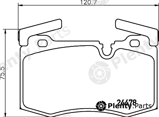 Hella 8DB355026-291 — Brake Pad Set, disc brake Silveramic