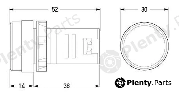 Hella 2AA910233-071 — Control Lamp
