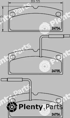 Hella 8DB355014-181 — Brake Pad Set, disc brake
