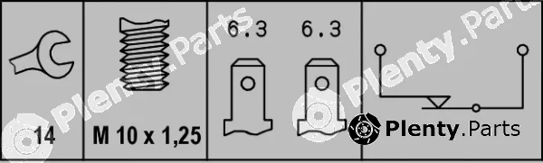 Hella 6DF007364-001 — Stop Light Switch