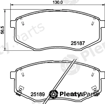 Hella 8DB355037-981 — Brake Pad Set, disc brake