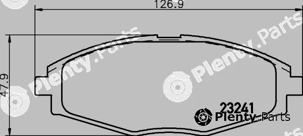 Hella 8DB355027-451 — Brake Pad Set, disc brake NAO